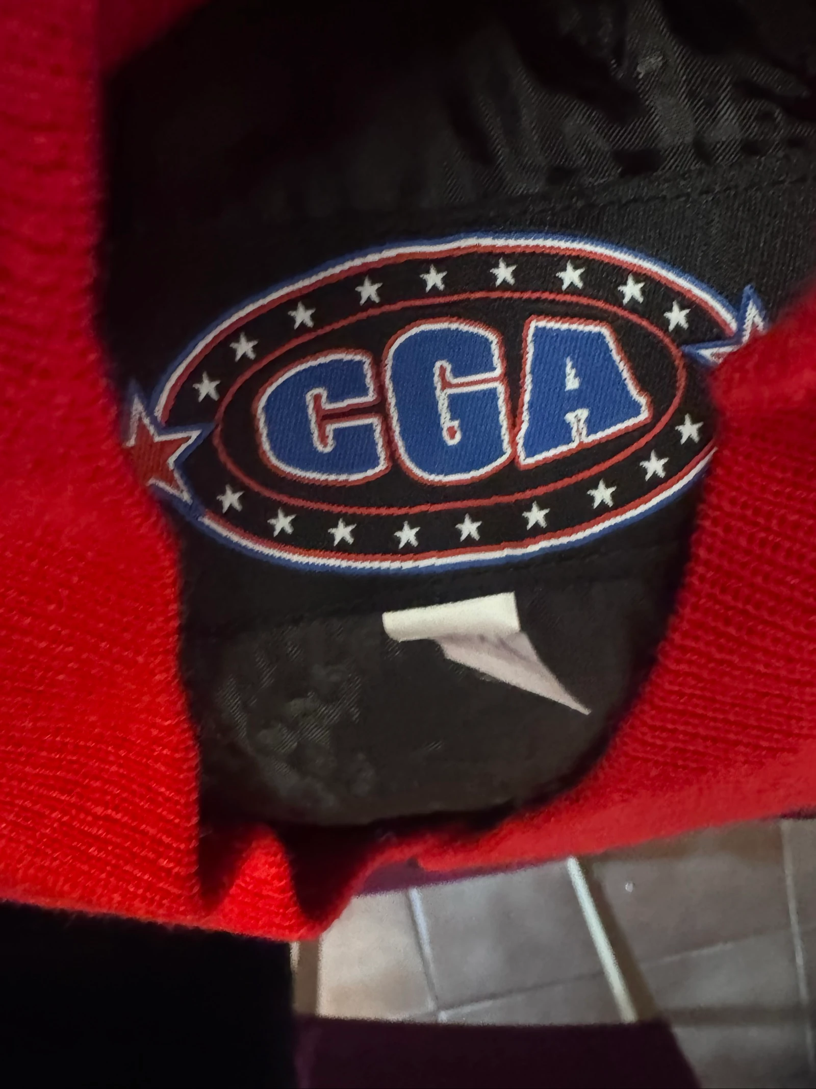 Veste Teddy CGA National Champion Dallas Texas noire/rouge – Estilo varsity – photo 5